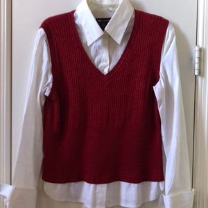 I.N. Studio Shirt/Vest Combination